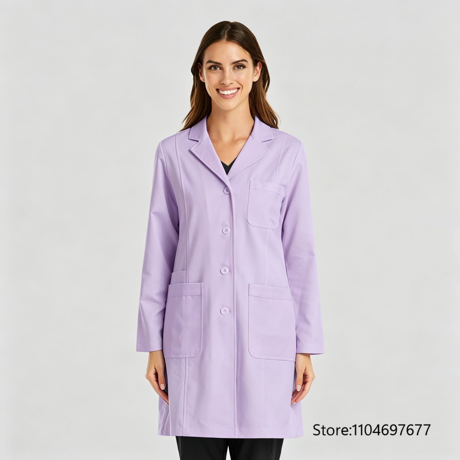 Multicolor Women's Long Sleeve - Medical Lab Gown 评论和价格